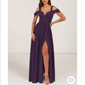 Azazie Plum Bridesmaid Dress